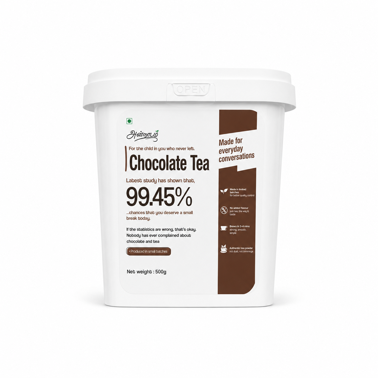 Andradam Chocolate Dust Tea 500g