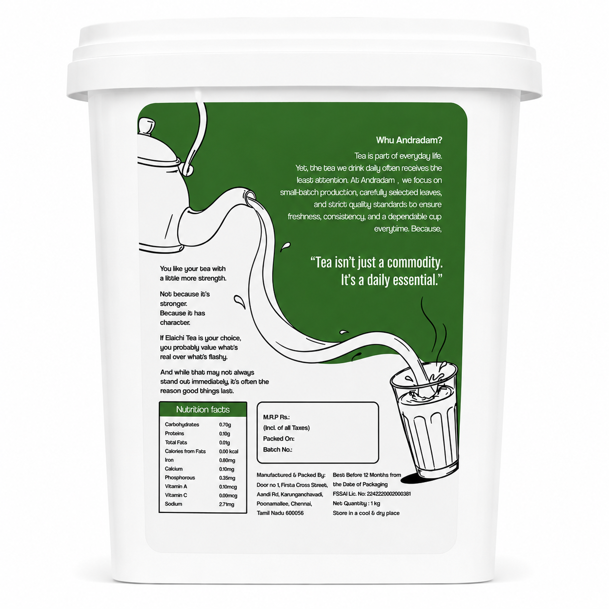 Andradam Elachi Tea 1kg