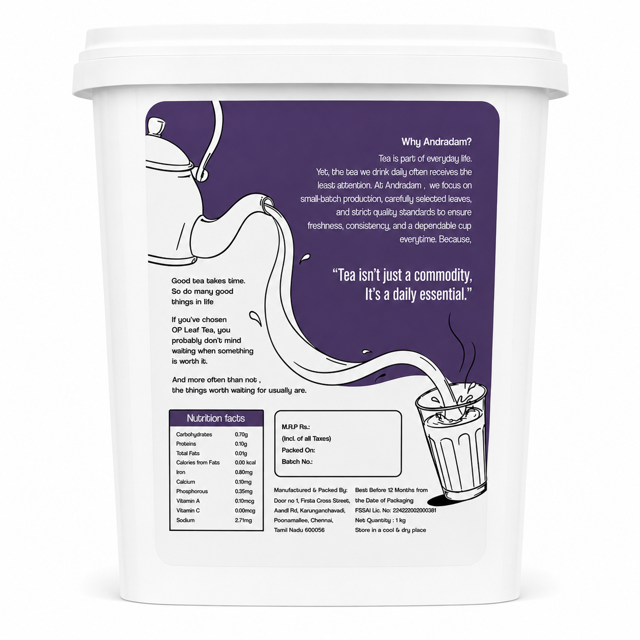 Andradam Black Tea 1kg